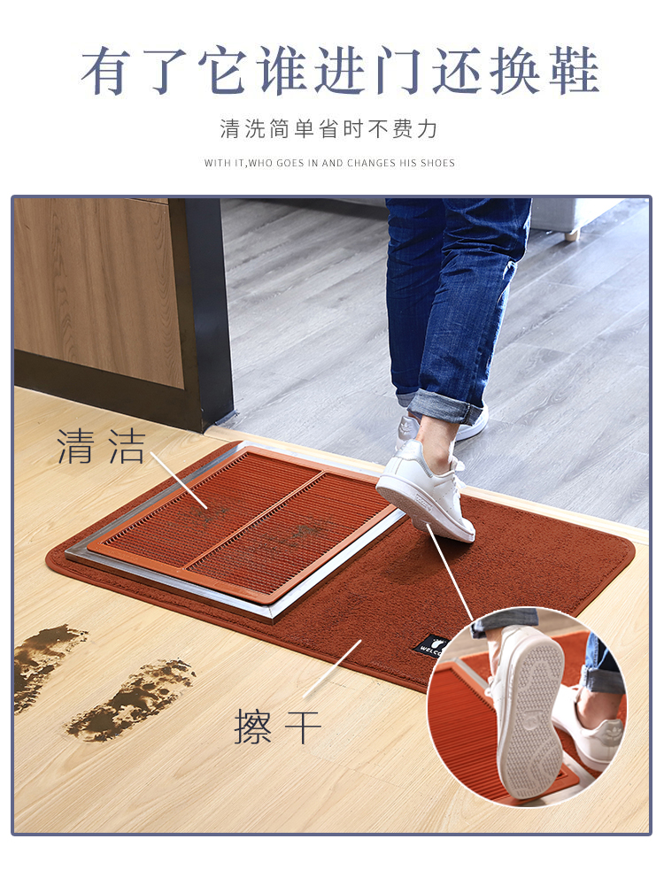 进门口擦鞋底清洁器消毒地垫：守护家门的第一道防线，迎接健康的每一天！