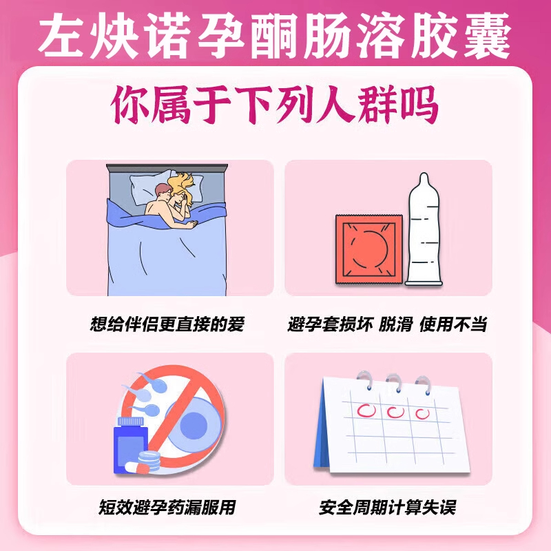 仙琚左炔诺孕酮肠溶胶囊1.5mg*1粒：紧急避孕，关键时刻的守护神！