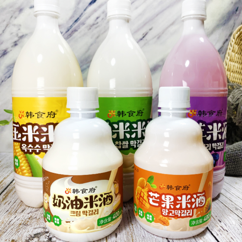 东北延边朝鲜族米酒：延吉阿里郎米酒玛格丽小木屋酸甜韩式玉米口味，带你穿越时空的味蕾之旅！