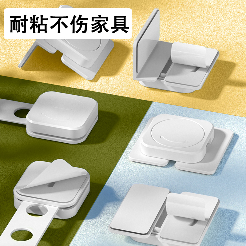 玻璃门可调卡扣抽屉安全锁：守护宝贝，轻松搞定关门难题！️