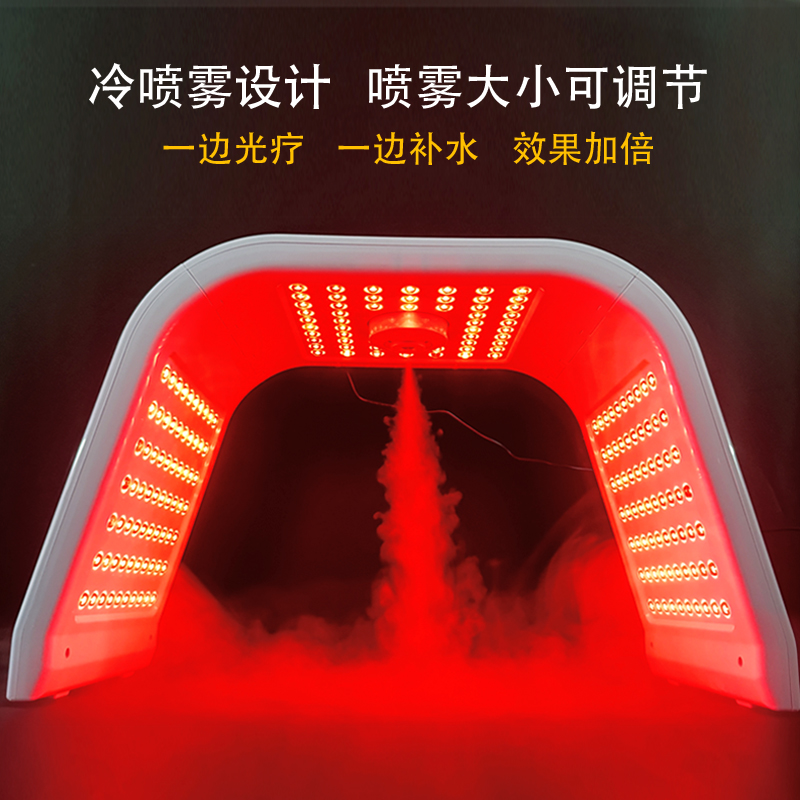 美容院级护肤神器：红蓝光大排灯+冷热喷面罩，解锁肌肤新生的秘密！