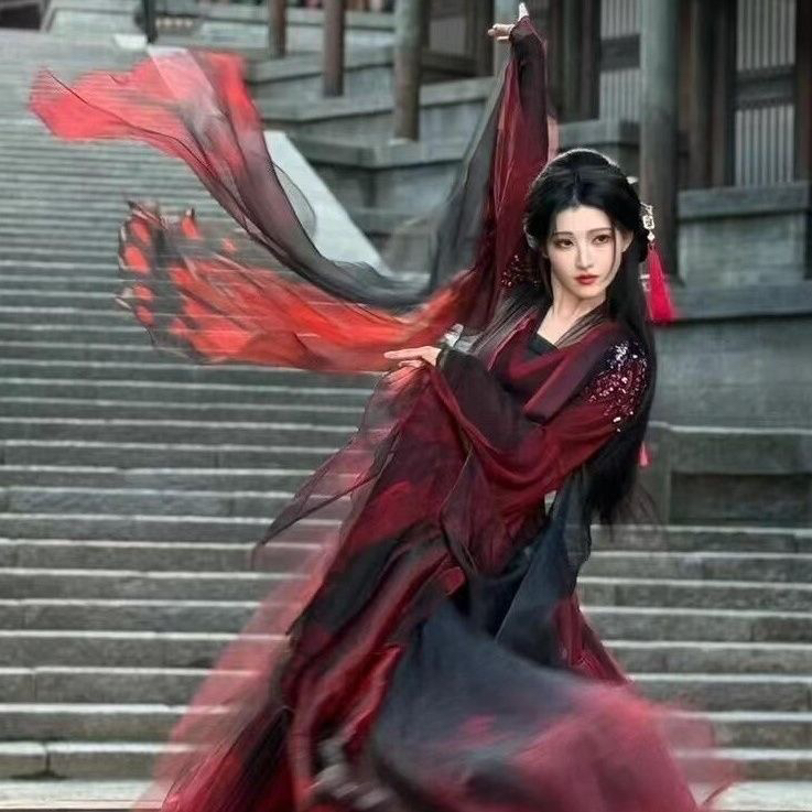 古风舞蹈《落》同款舞蹈服，鞠婧祎同款游园惊梦，租赁or定制，你心动了吗？