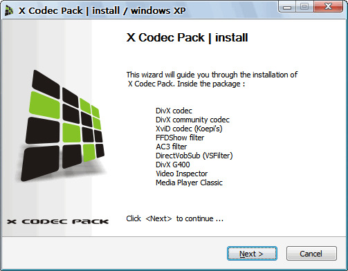 XP Codec Pack流媒体播放v2.6.8官方版