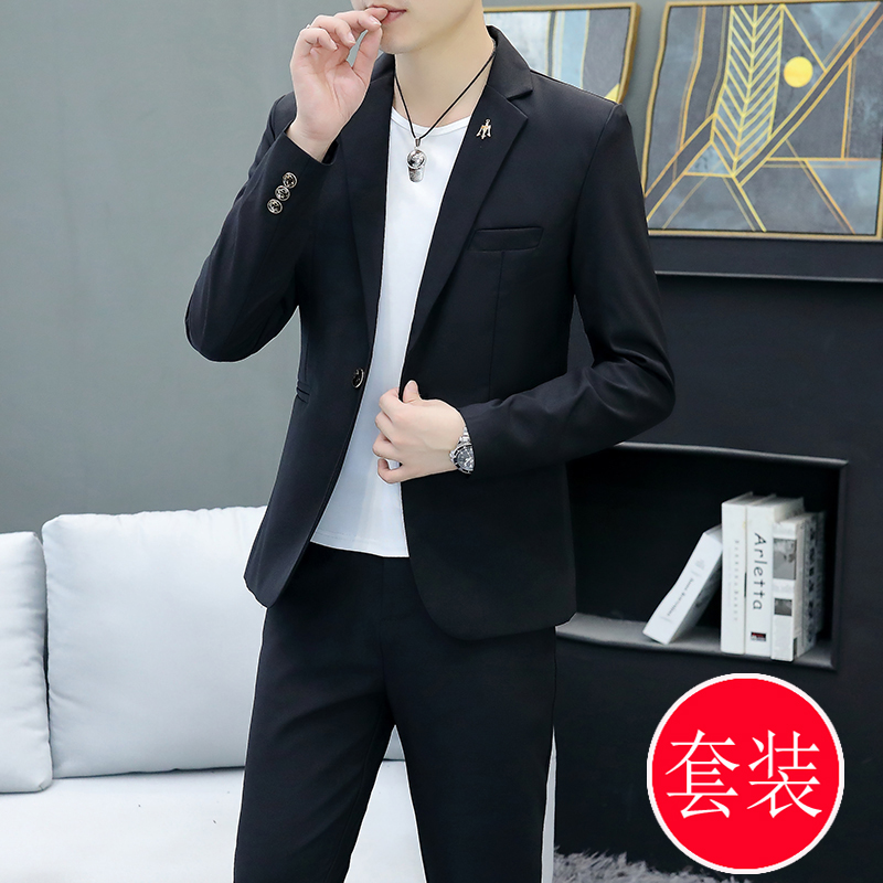 韩版休闲西服套装：新郎必备，潮流痞帅的高级感穿搭指南！