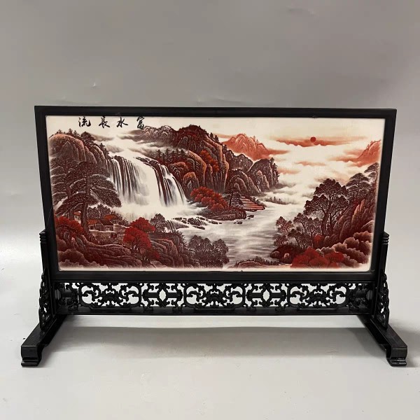 发现隐藏的艺术宝藏：Tender原创手作瓷板画，古风陶瓷桌面摆件引领家居美学新潮流