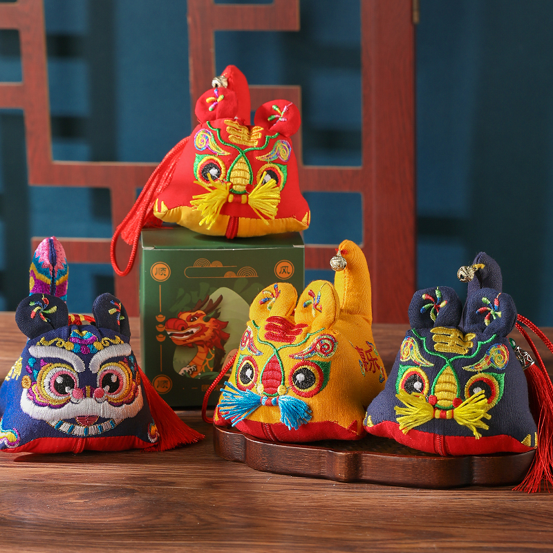 非遗手工布老虎：传承千年文化，中国风民间工艺品，特色送礼吉祥物民俗公仔摆件
