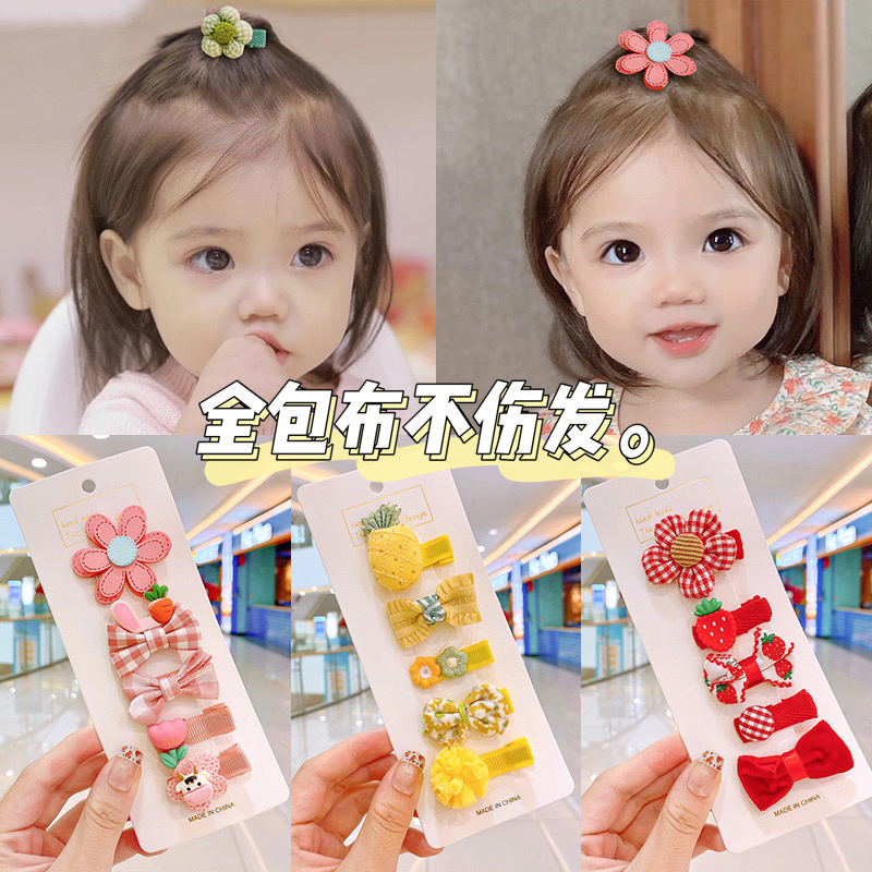 婴儿小发夹：女宝宝不伤发的超萌发饰，碎发小月龄婴幼儿小女孩发卡必备！