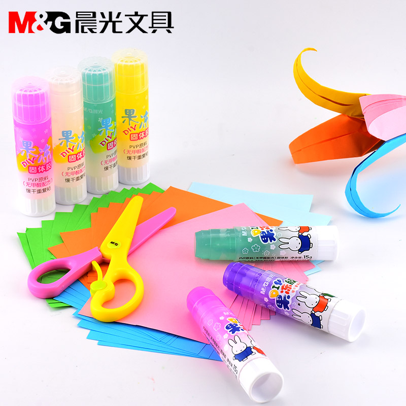 晨光果冻DIY：透明水晶色胶棒，开启你的创意手工之旅！