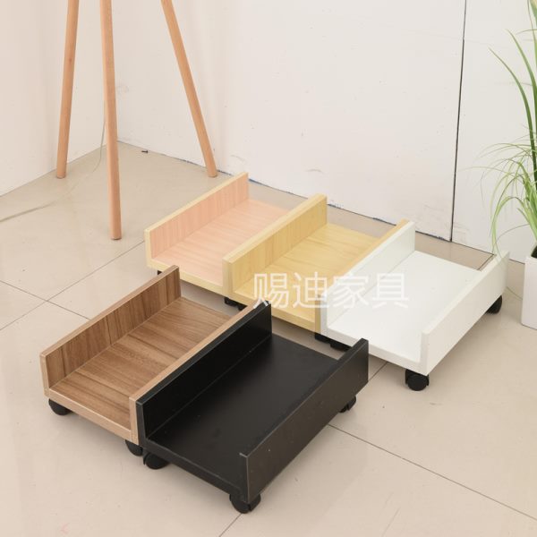 赐迪办公家具：打造完美工作站，主机托木质带轮电脑主机箱主机架大揭秘！