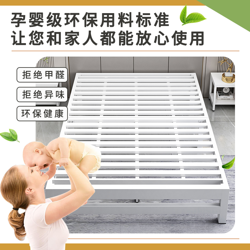铁艺床双人床家用1米8加粗加厚铁床不锈钢单人床架铁架床出租房用，如何挑选耐用又美观的铁艺床？