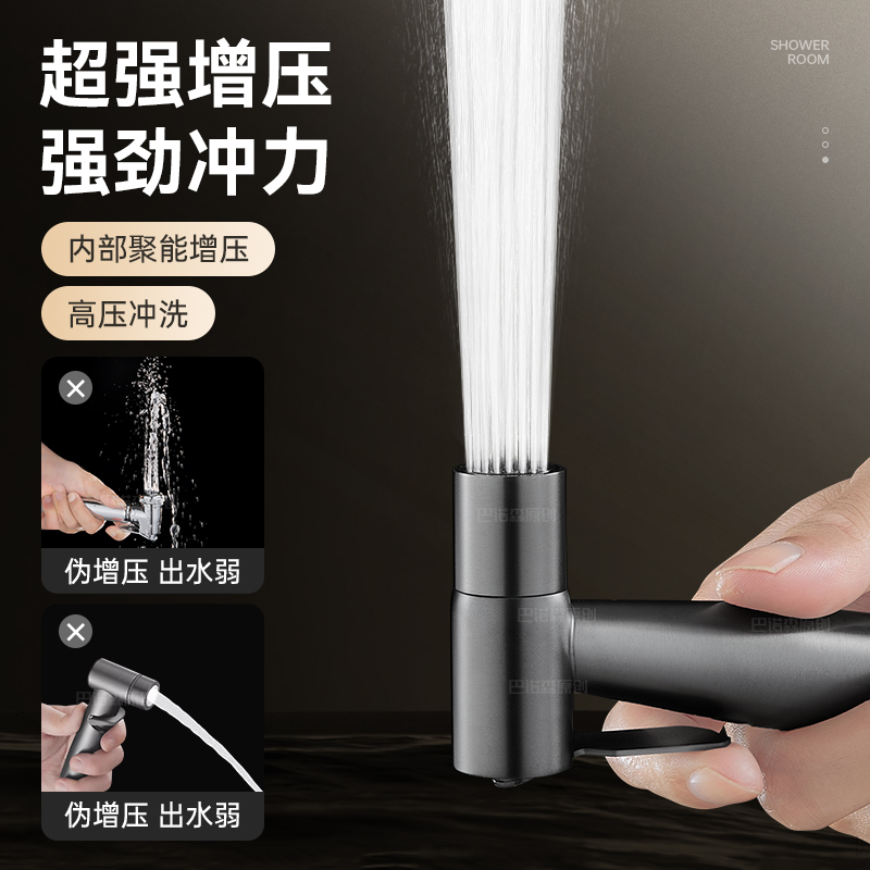 枪灰不锈钢马桶喷枪：你的卫生间升级必备神器！