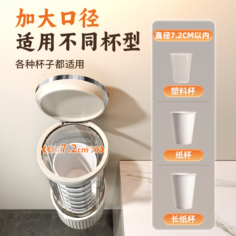 一次性杯子架自动取杯器免打孔壁挂式防尘纸杯架饮水机家用收纳神器，你值得拥有吗？