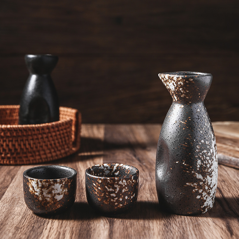 日式陶瓷清酒壶酒杯酒具套装：复古风情，品味生活每一刻!