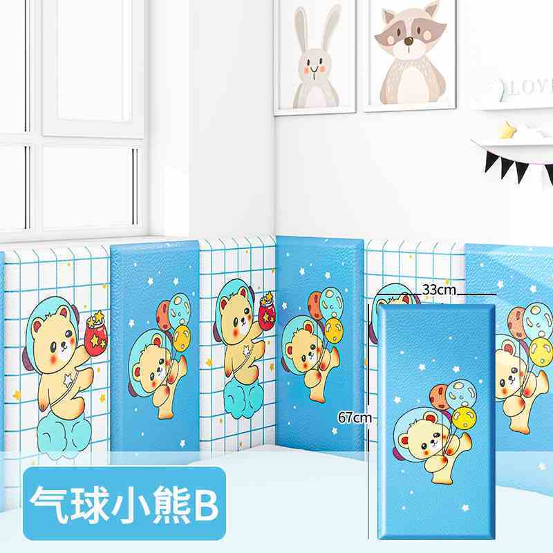 榻榻米床头软包：儿童房的安全守护神，萌趣卡通设计，保护宝贝成长每一步