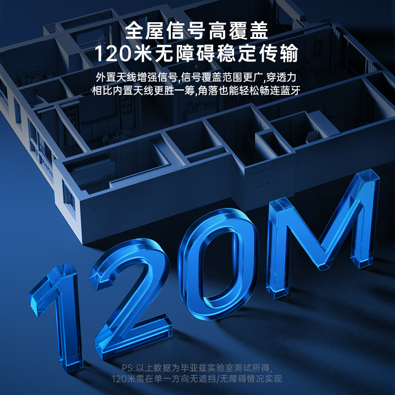 毕亚兹蓝牙5.4接收器发射器二合一3.5mm无线音频适配器D41：无线音乐自由新体验，从此告别线缆束缚！