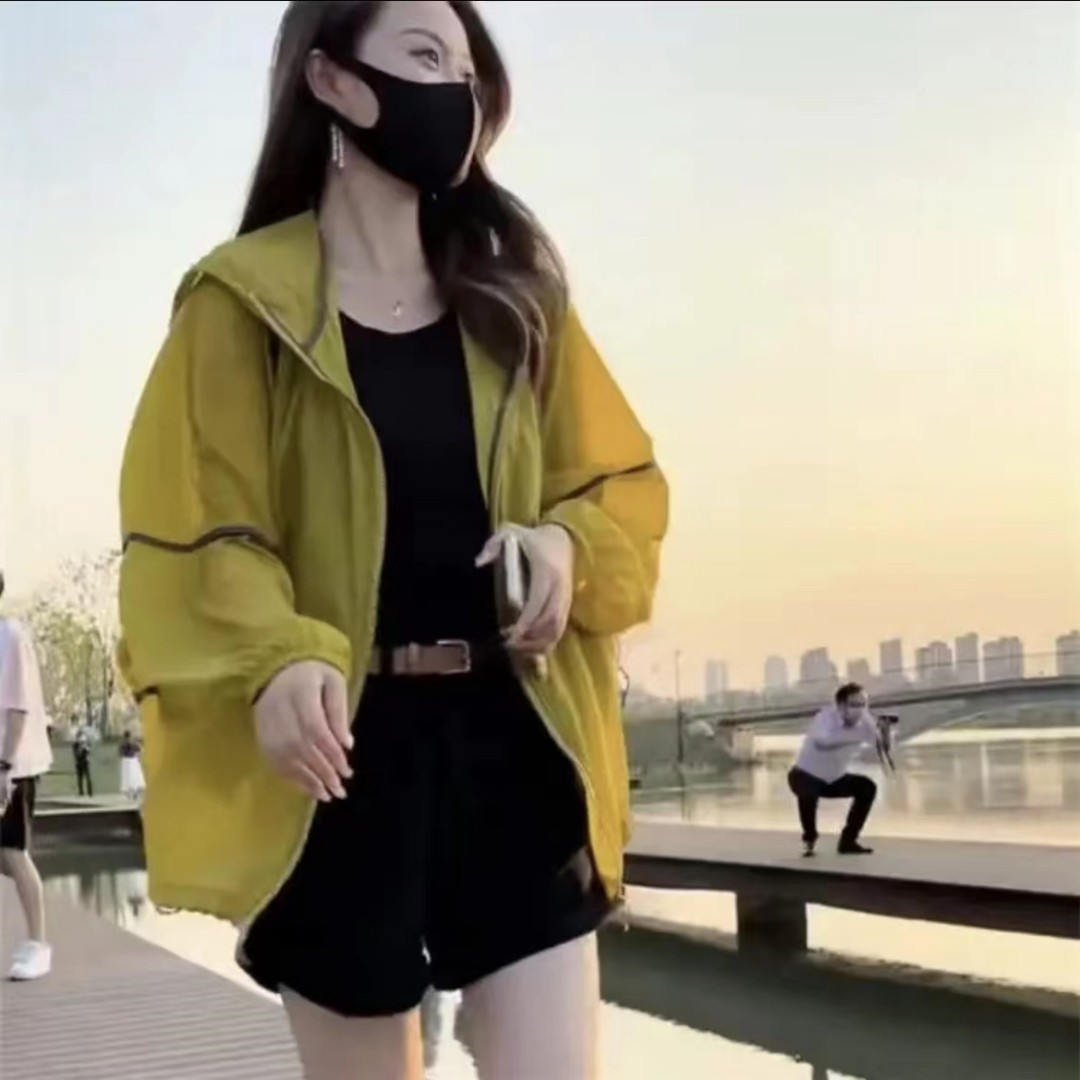 防晒衣女大码防紫外线2025夏季新款薄款妈妈装外套百搭宽松防晒服，夏日防晒新宠