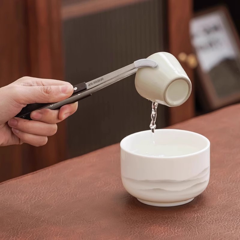 纯钛茶夹镊子：高端泡茶神器，解锁你的专属茶艺生活！