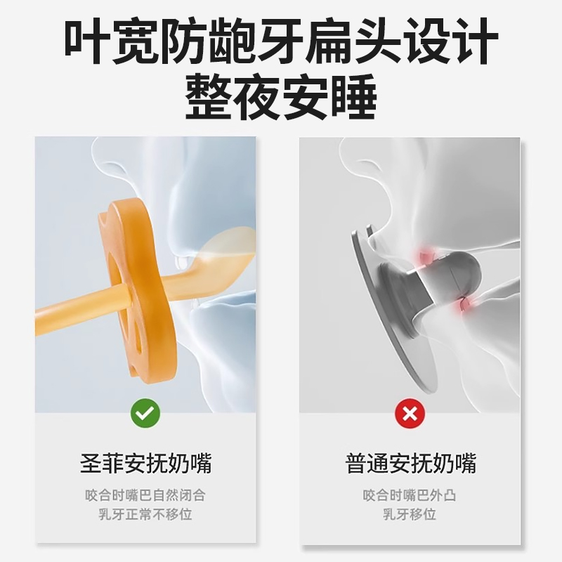 0-3个月宝宝必备！安抚奶嘴安睡神器，防胀气超软不伤牙，新手爸妈必入！