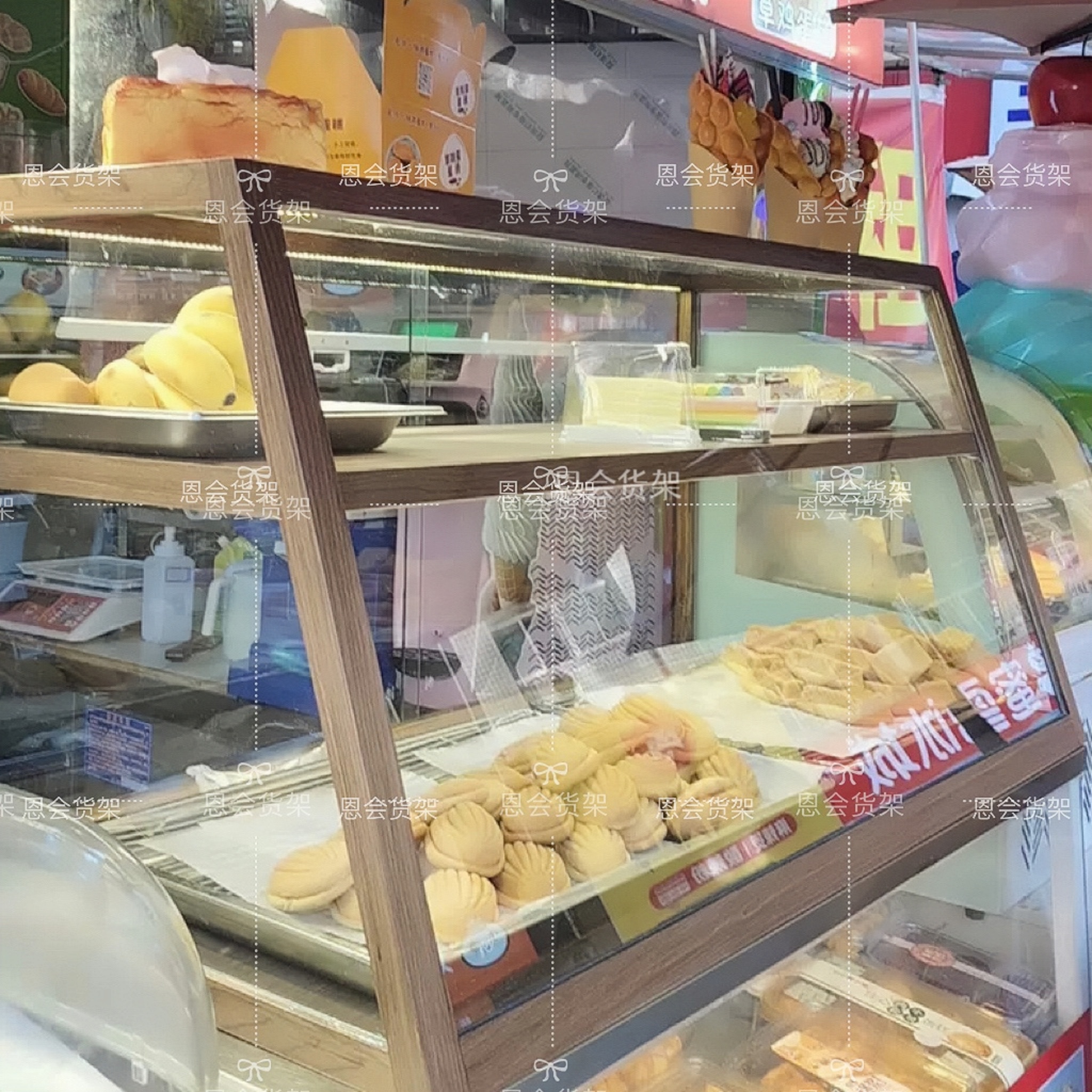 烘焙天堂必备！面包店展示柜蛋糕货架，让美味一览无余✨