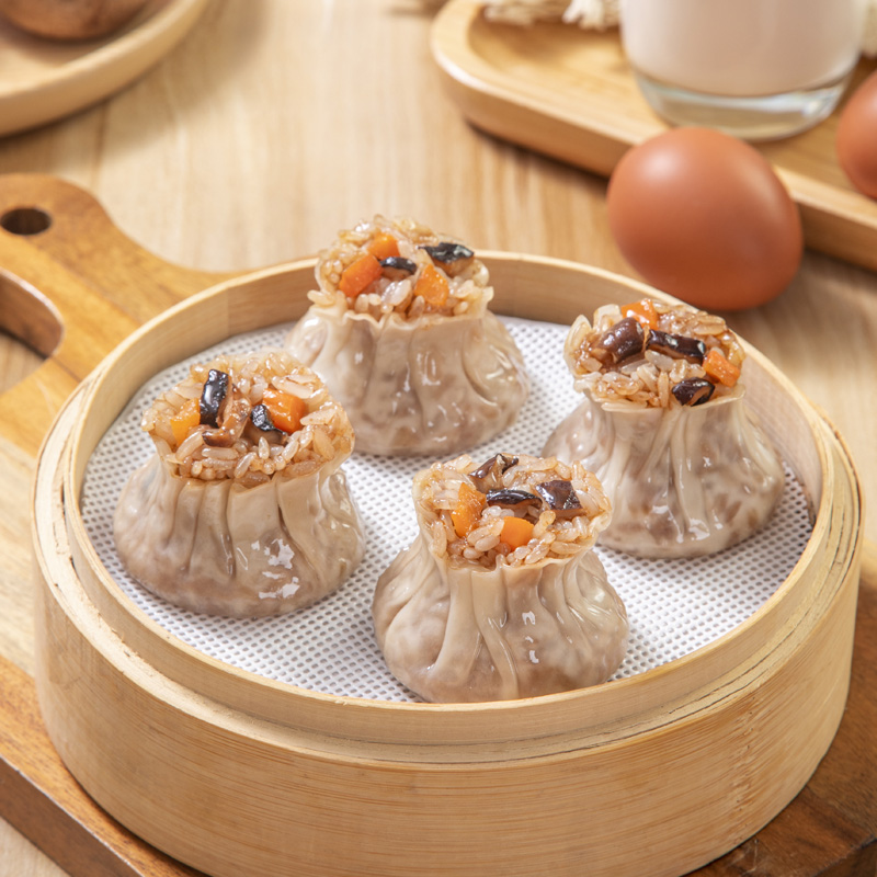 整箱千味央厨猪肉香菇糯米烧麦：早餐界的美味革命，懒人福音！早餐新宠，速冻即享美味！