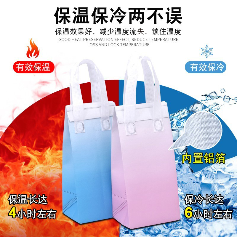 一次性铝箔蛋糕保温袋：外卖甜品的新宠，奶茶定制的必备神器！