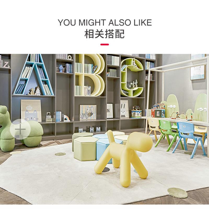 玻璃钢小狗坐椅：萌翻天的宠物坐凳，小朋友最爱的幼儿园大狗椅！