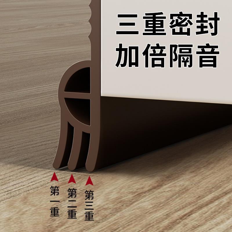 门底门缝密封条自粘型防老鼠防蟑螂木门玻璃门挡风防水贴条：家居安全与舒适的新守护神！
