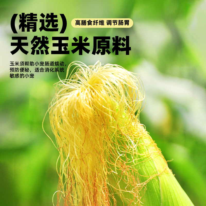 垂垂手制嫩玉米笋：荷兰猪&amp;龙猫磨牙零食，宠物健康新选择