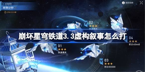 崩坏星穹铁道3.3虚构叙事怎么打 3.3虚构叙事阵容推荐