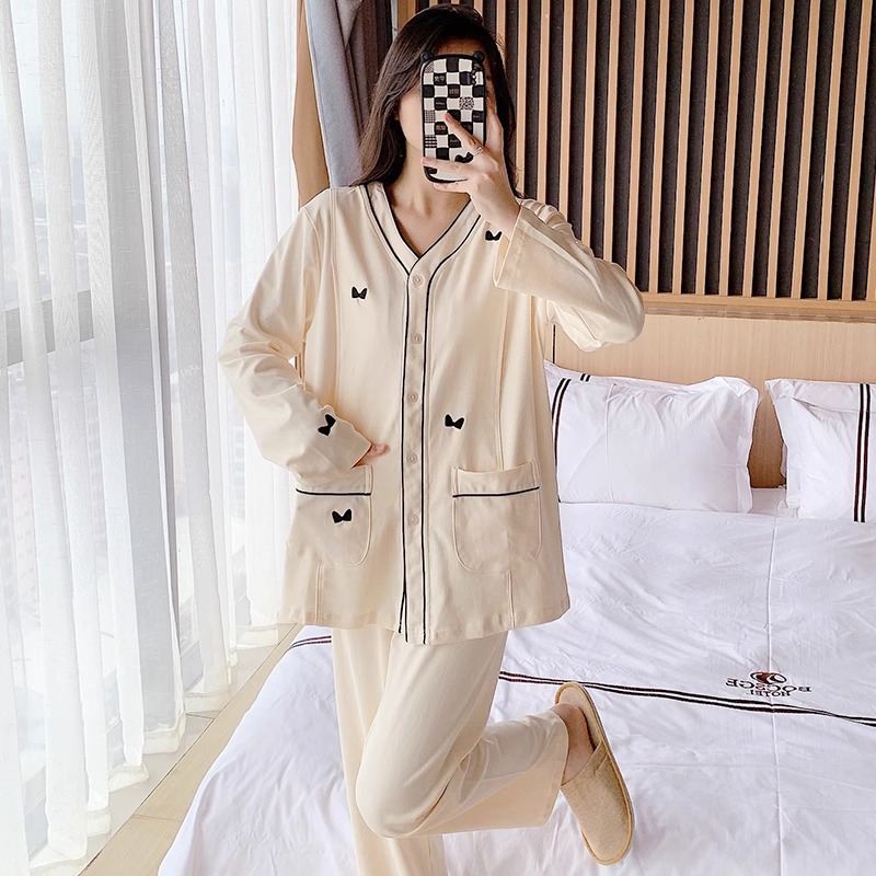 法国Uamtor莫代尔月子服夏秋薄款产后哺乳家居服，孕妇睡衣的温柔守护！