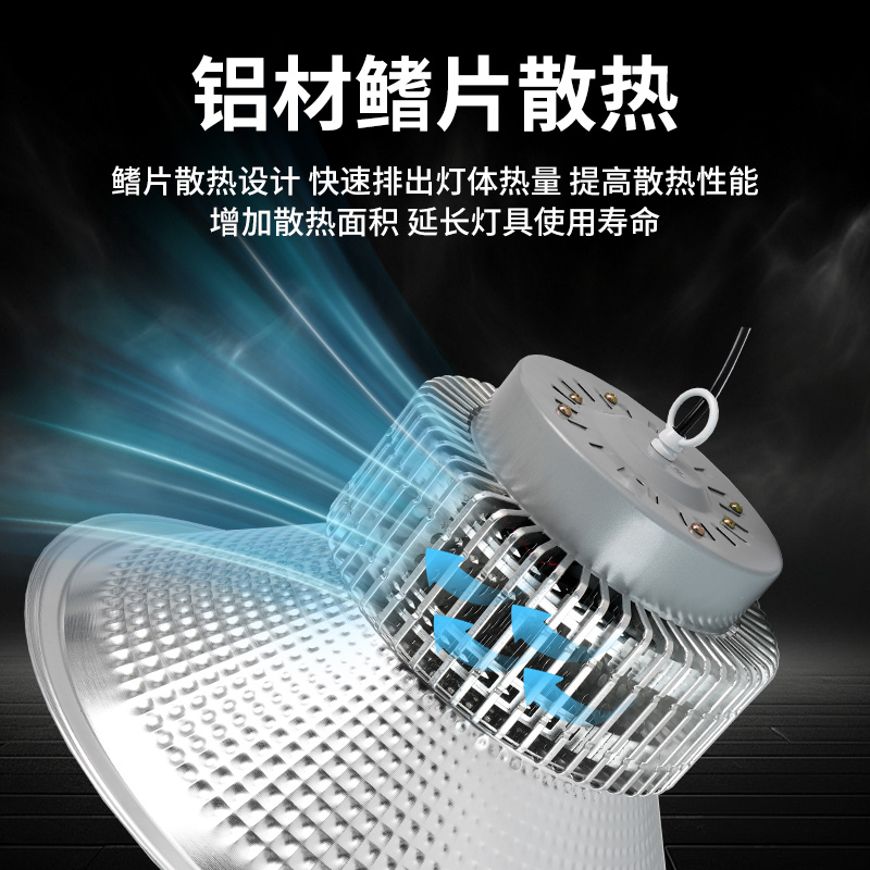龙代LED工矿灯：照亮未来的工业之光，高天棚广照型吊灯的不二之选！
