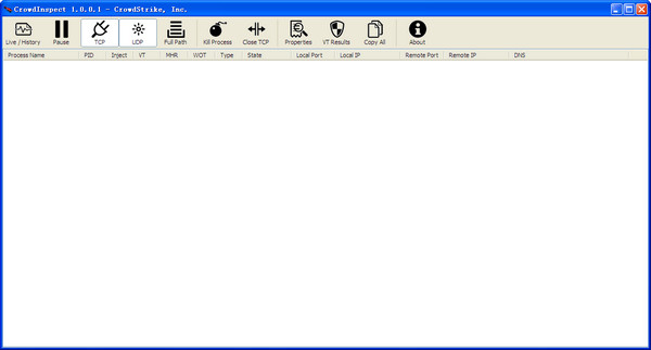 电脑网络安全检测(CrowdInspect)v1.0.0.1绿色版