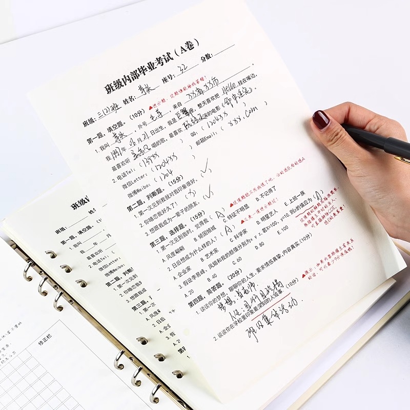 大学同学录小学生六年级搞怪创意试卷版2025新款高颜值活页本ing风小众高级感初中毕业纪念册留言沙雕男女生！