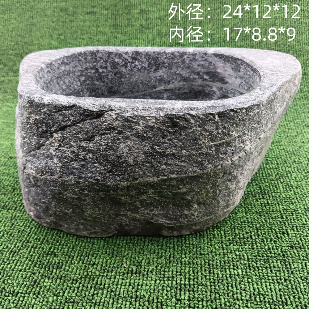 特大号天然鹅卵石花盆：创意桌面装饰，养鱼养草两相宜✨