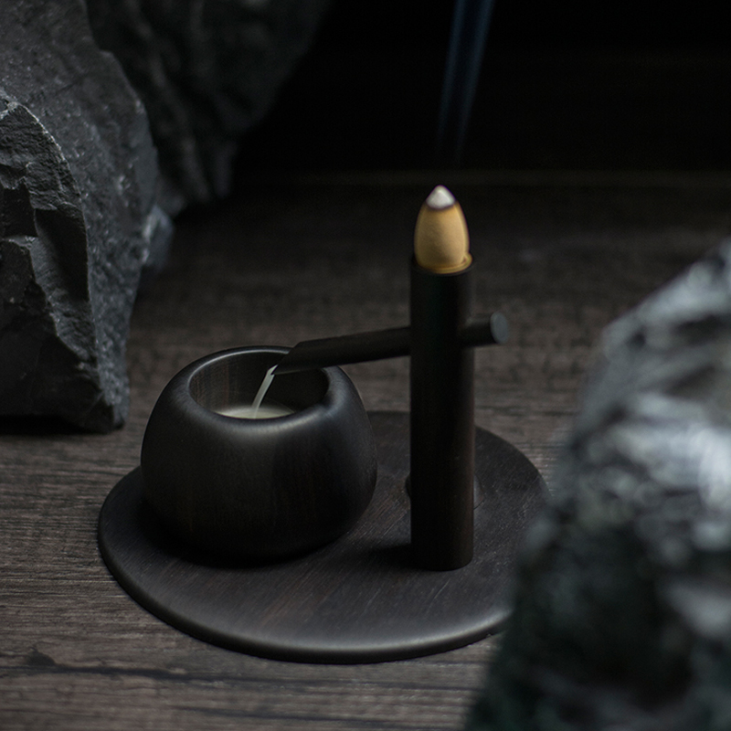 添水倒流香炉：紫光檀木的神秘东方魅力，点燃你的禅意生活！