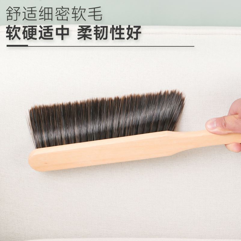 家居清洁新利器！长把木柄硬毛刷，三把套装，清洁面粉机轻松搞定！