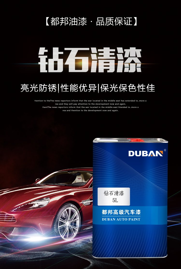 汽车专用亮光罩光清漆套装：给爱车穿上透明盔甲，秒变闪亮之星
