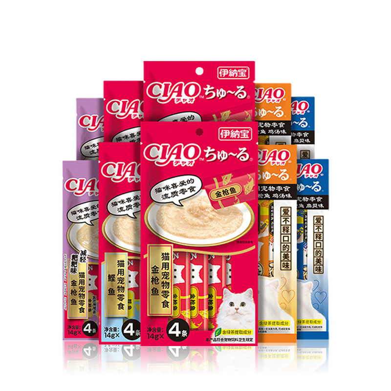 伊纳宝啾噜猫条妙鲜湿粮包：猫咪的补水神器，整箱优惠让你心动不已！