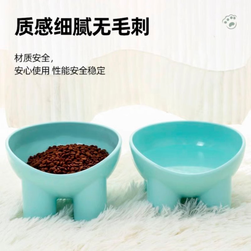新款宠物碗：15°护颈设计，狗狗猫咪慢食神器，再也不怕打翻啦！