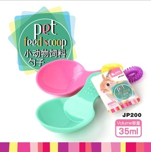 Jolly宠物喂食神器：小动物饲料勺子，让你的兔宝、荷兰猪、豚鼠、龙猫吃得开心又卫生！