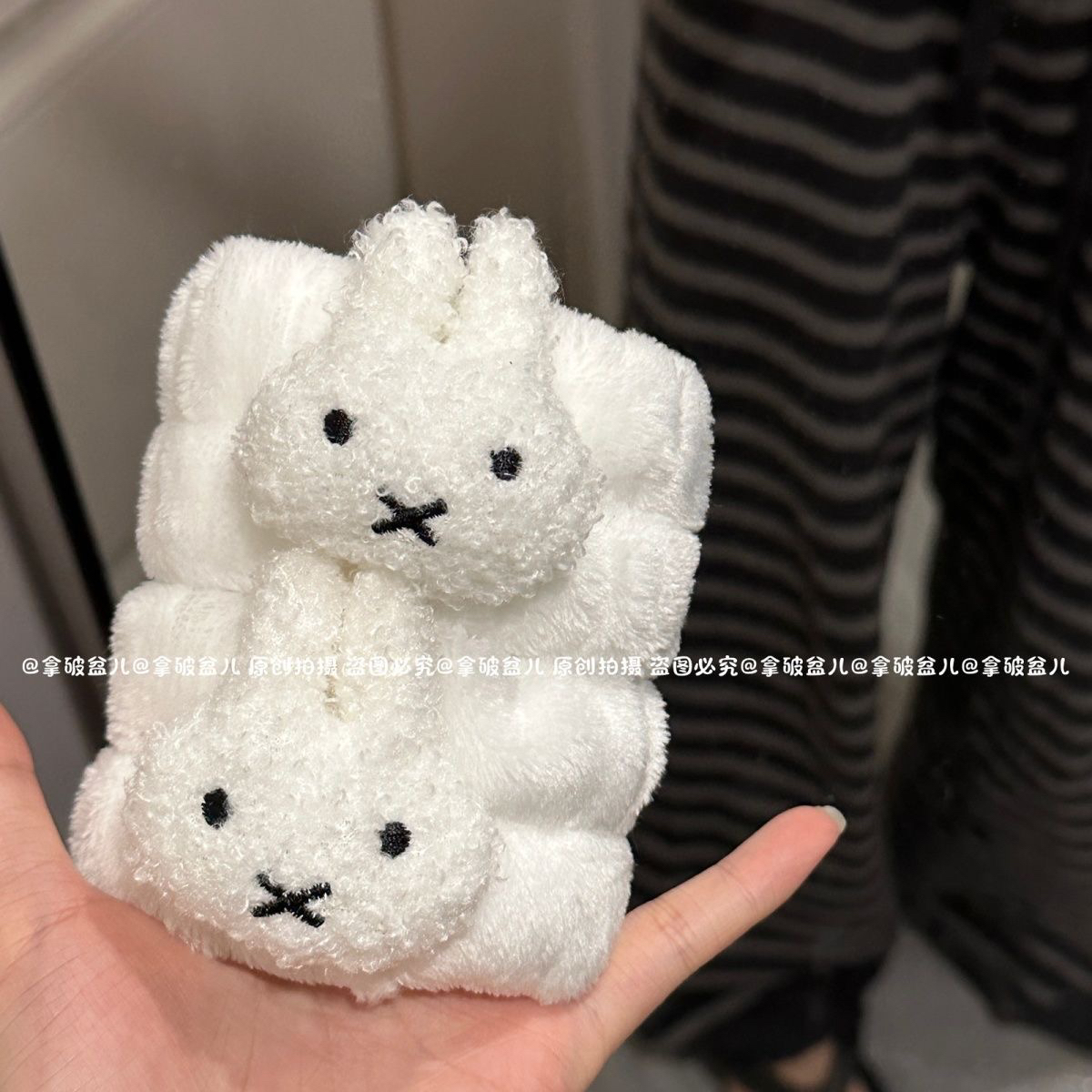 米菲兔兔洗脸手腕带，防滴水防湿袖神器，洗漱也能萌萌哒！