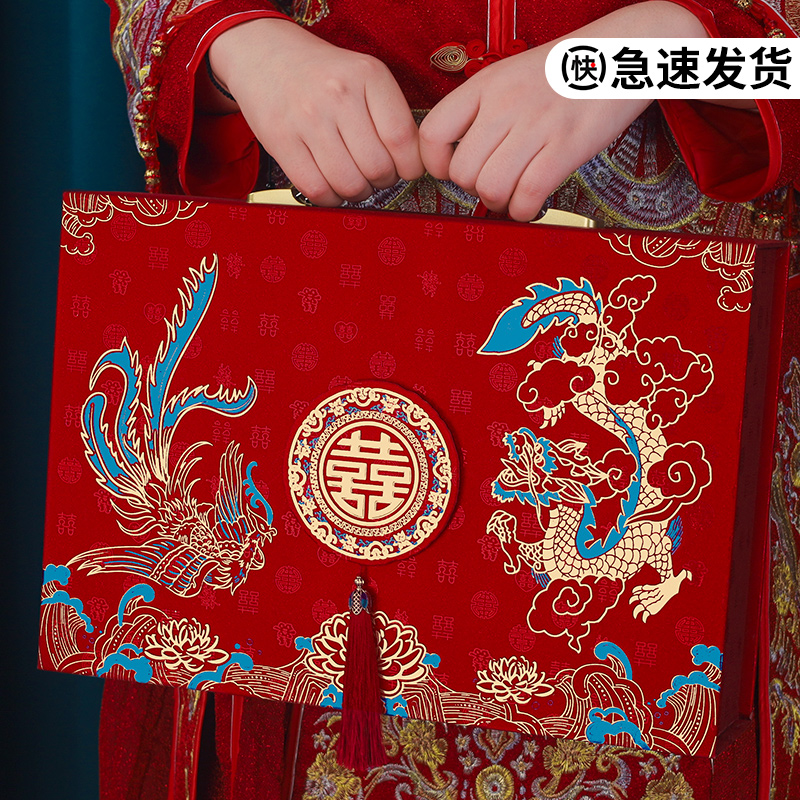 高端三金礼金箱：接亲提亲必备，打造浪漫婚礼仪式感✨