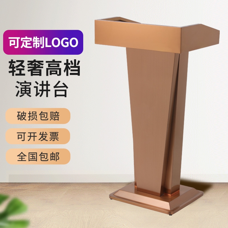 奢华办公必备：高档不锈钢接待台，打造专业形象✨
