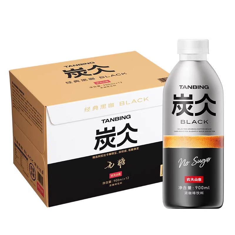 农夫山泉炭仌经典黑咖：解锁咖啡新体验，大容量分享装让你嗨不停！☕