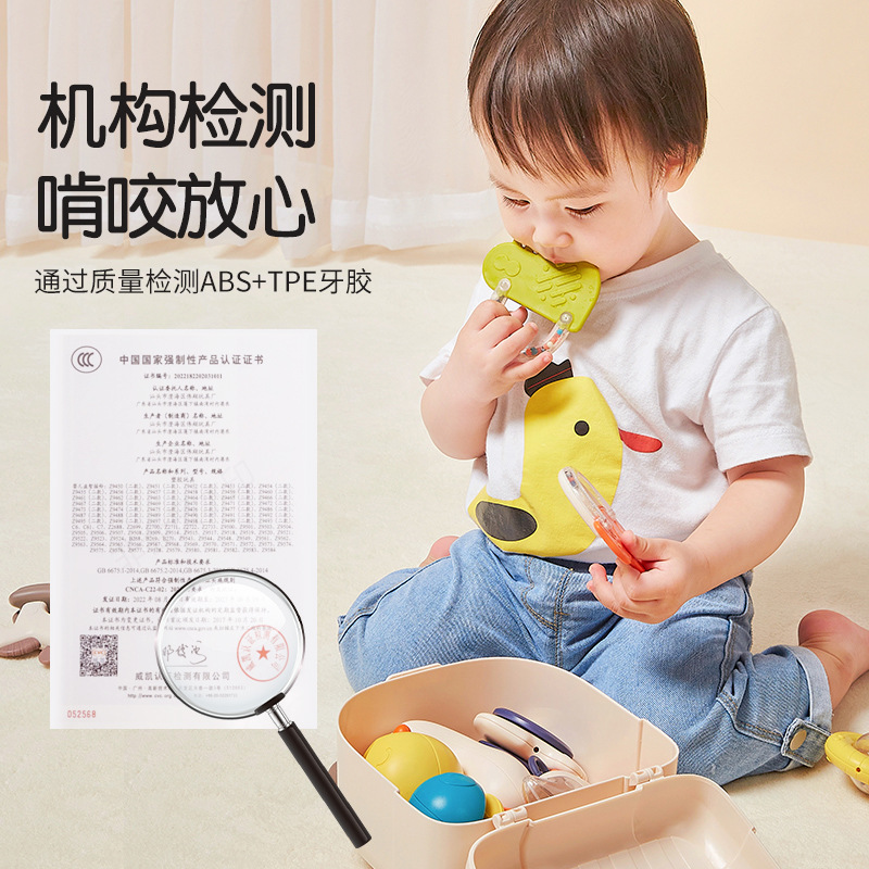 迪士尼婴儿手摇铃玩具：宝宝的第一件早教神器，0-1岁宝宝必备！