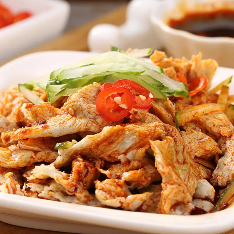 陕西擀面皮面筋：农家手撕新鲜大面筋，素面水洗面筋的美食之旅