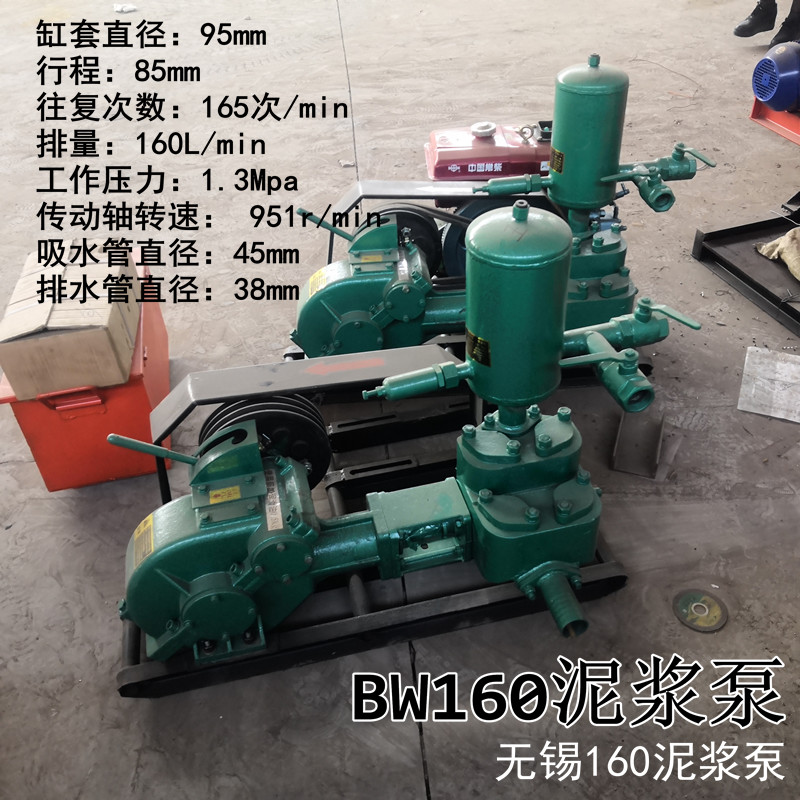 BW160泥浆泵：地质勘探必备神器，单缸活塞式高效钻探伴侣️