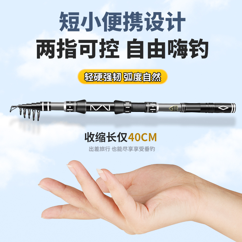 狼王湛卢短节碳素远投竿：海洋钓霸的秘密武器，甩出你的专属传说！