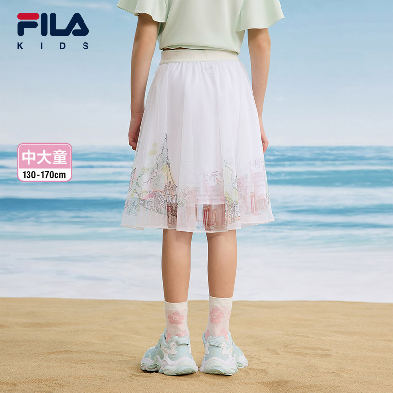 FILA斐乐女子梭织裙2025夏新款：穿出夏日清新范儿