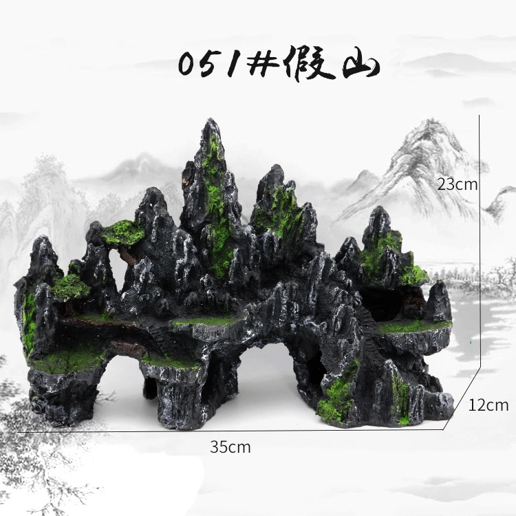 鱼缸造景假山套餐：打造梦幻水下仙境，解锁你的鱼缸新玩法！